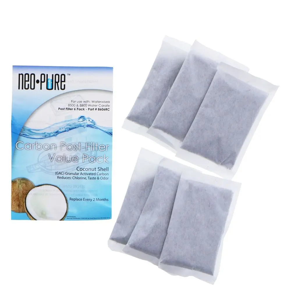 Waterwise Distiller Carbon Post-Filter Bags, 6-Pack By Neo-Pure 1