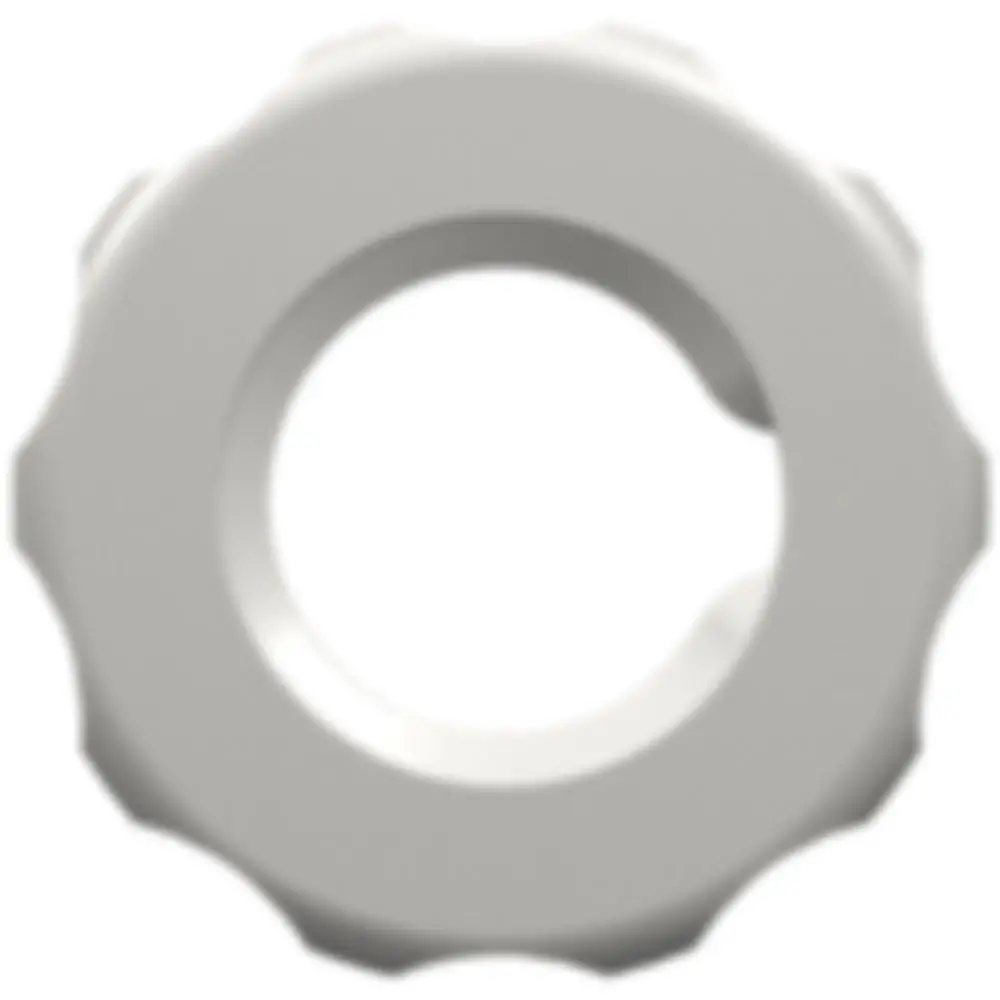 Linktech 1/4-28 Unf Panel Mount Lock Nut (For Use With Ftllb Or Ftlb Panel Mount Fittings), White Nylon 1