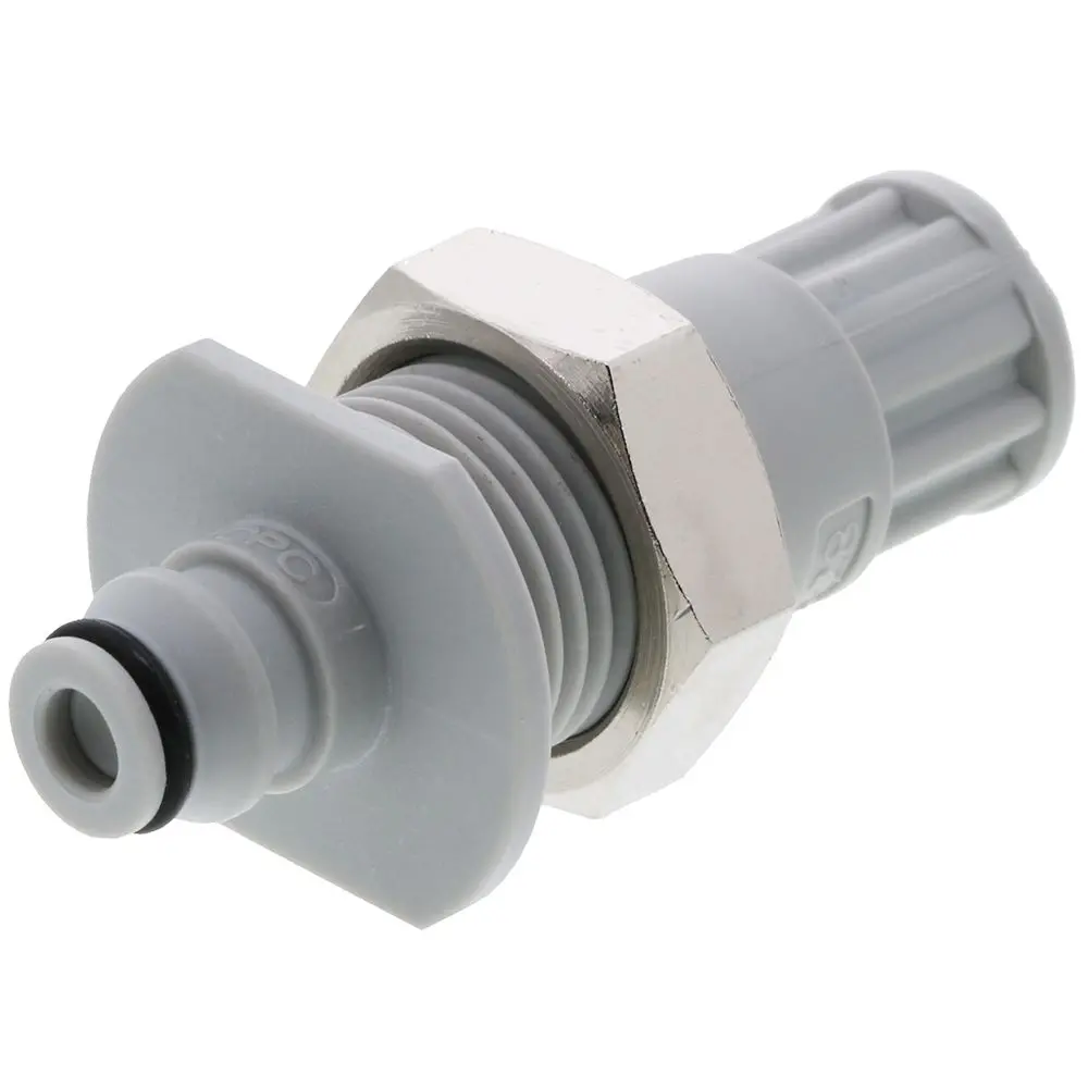 Ns1d48042812 Valved In-Line Coupling Insert 1/4-28 Flat Bottom Port 2