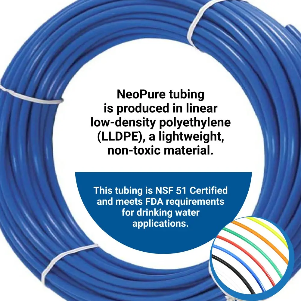 Natural 5/8" Od Lldpe Polyethylene Tubing 4