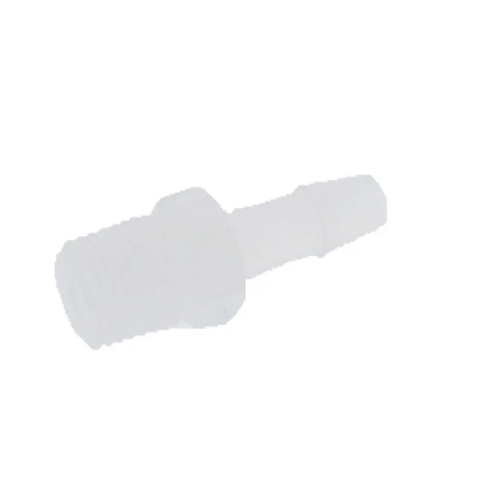 Fitquik Polypropylene Thread To Tube Straight Fitting - 1/4 Npt To 1/4 Id Barb 2