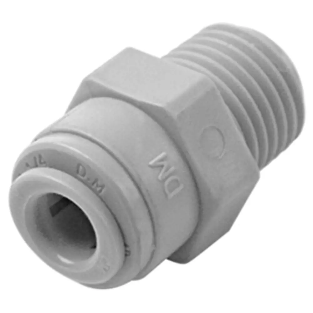 Dmfit Straight Bspt Male - 1/2" Push-In X 3/8" Bspt 1