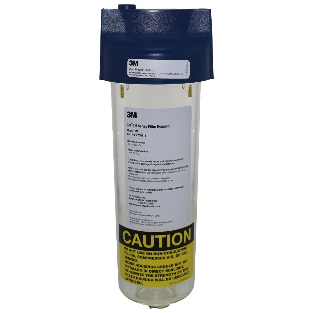 3M 1M Series 10" Clear Housing W/ 3/4" Npt Connection 1