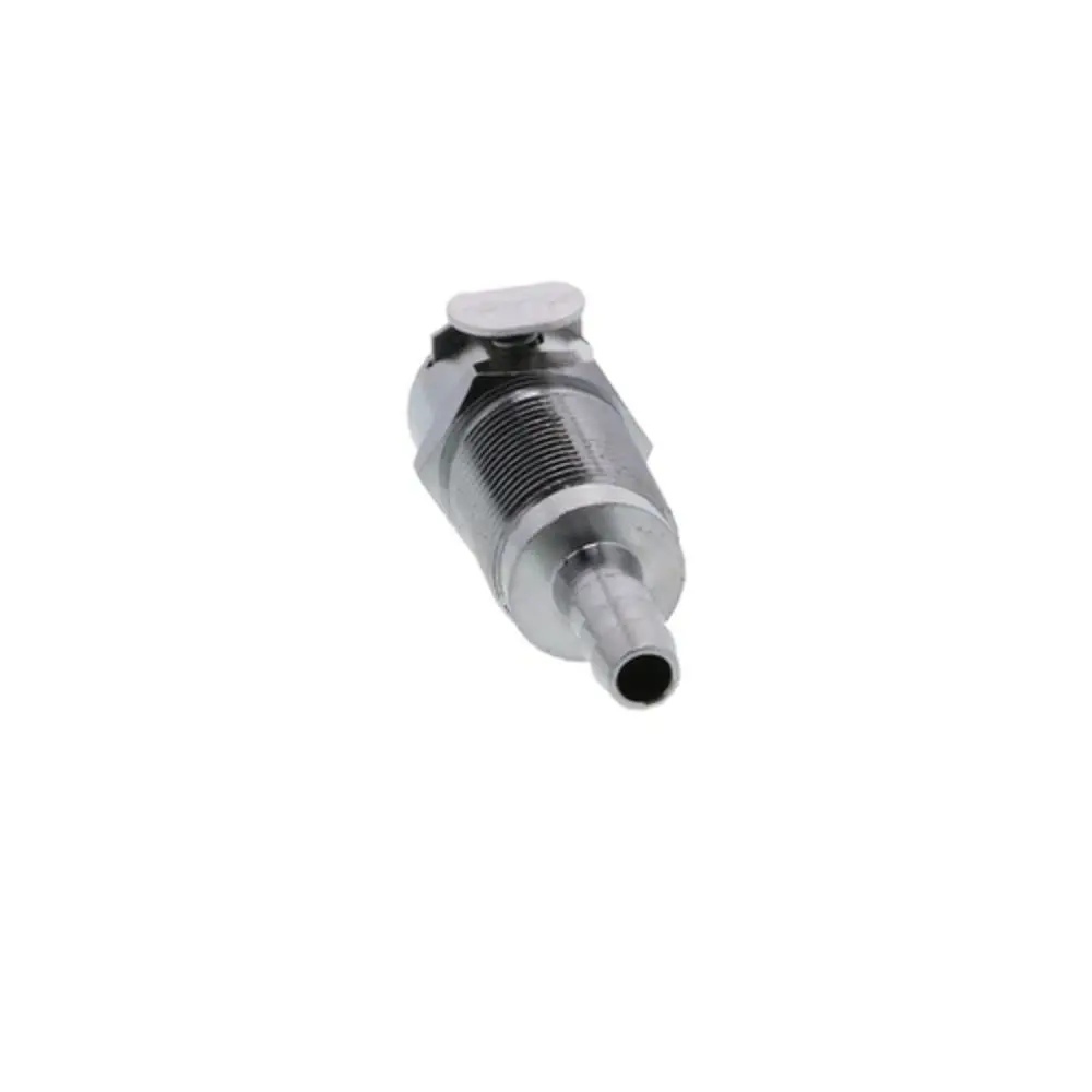 Lcd16004v Valved Panel Mount Hose Barb Coupling Body 1/4 Id Barb Fkm Seal 1