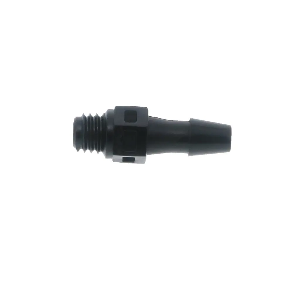 Fitquik Nylon Thread To Tube Straight Fitting - 10-32 Unf To 1/8 Hose Barb - Black 2