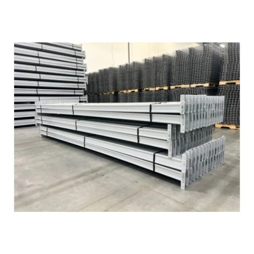 Pallet Rack Beams 144" X 3.25" Speed Rack Tear Drop 1