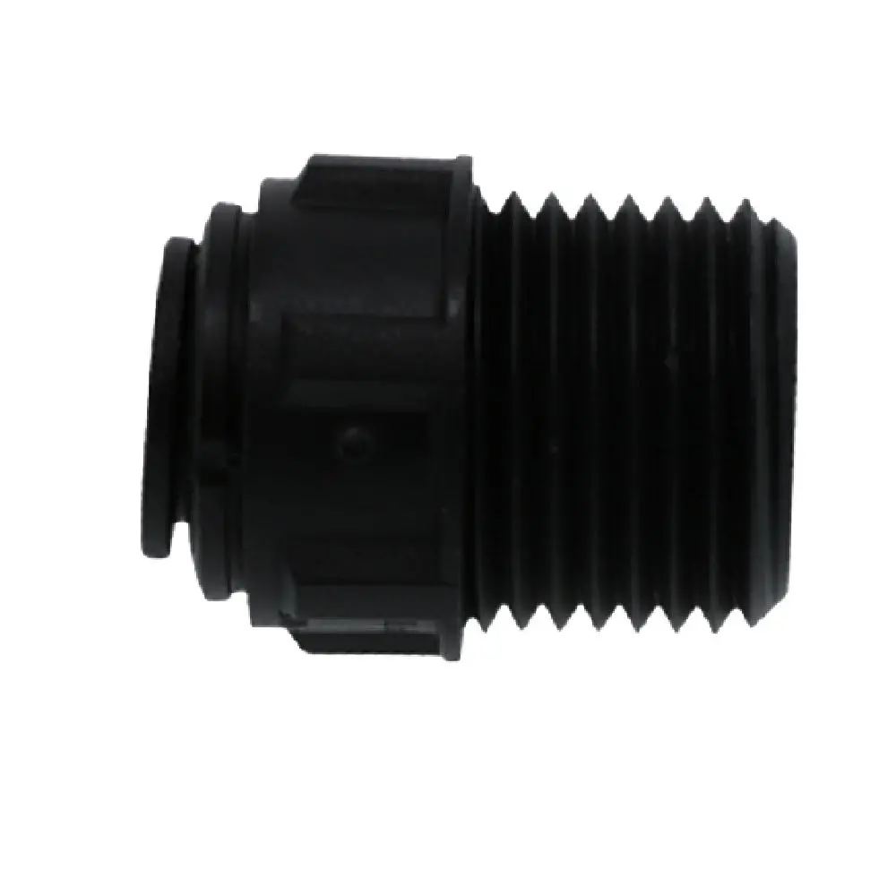 John Guest Male Connector Nptf Black Polypropylene  - 3/8 X 1/2 Nptf 1