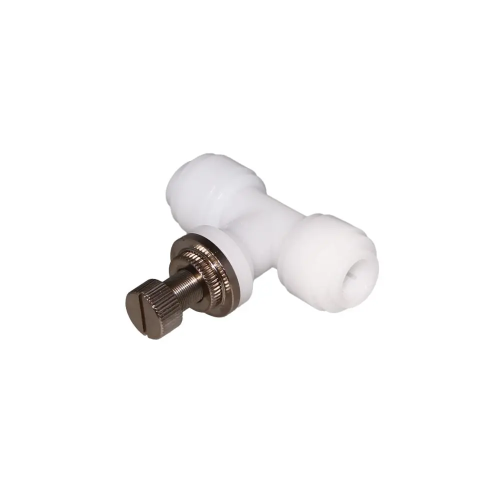 Neofit - Acetal Natural White Flow Control Union Connector 1/4" Tube 1