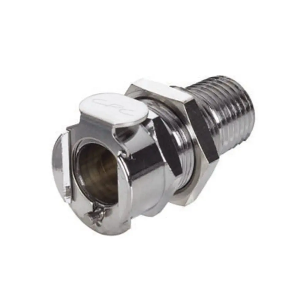 Lcd15004 Valved Panel Mount Male Thread Coupling Body 1/4 Npt 1