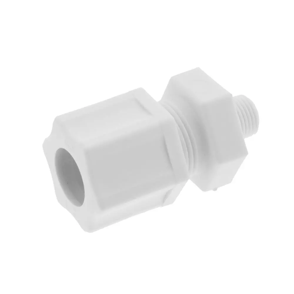 Jaco 10-8-2-P-Pg Polypropylene Male Connector 1/2 Od Tube X 1/8 Mpt 1
