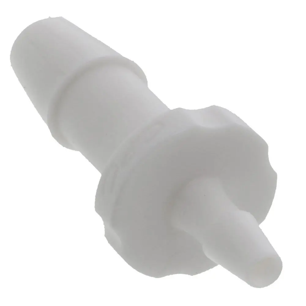 Fitquik Nylon Tube To Tube Straight Reducer Fitting White - 1/4" Id Barb X 1/8" Id 2