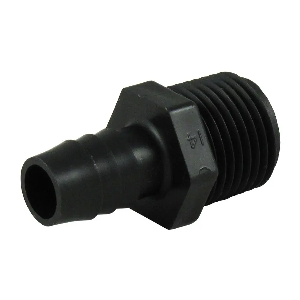 Male Barb Connector Pe - 1/2 Id Barb X 1/2 Mnpt 1