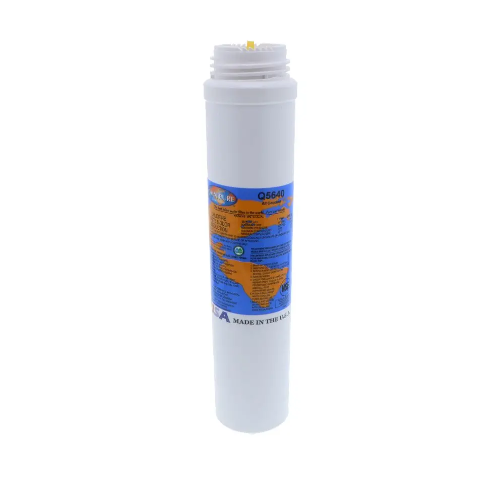 Omnipure Q5633/Q5640 Q-Series T40 Coconut Carbon Gac 12" Pre/Postfilter 2500 Gal 1