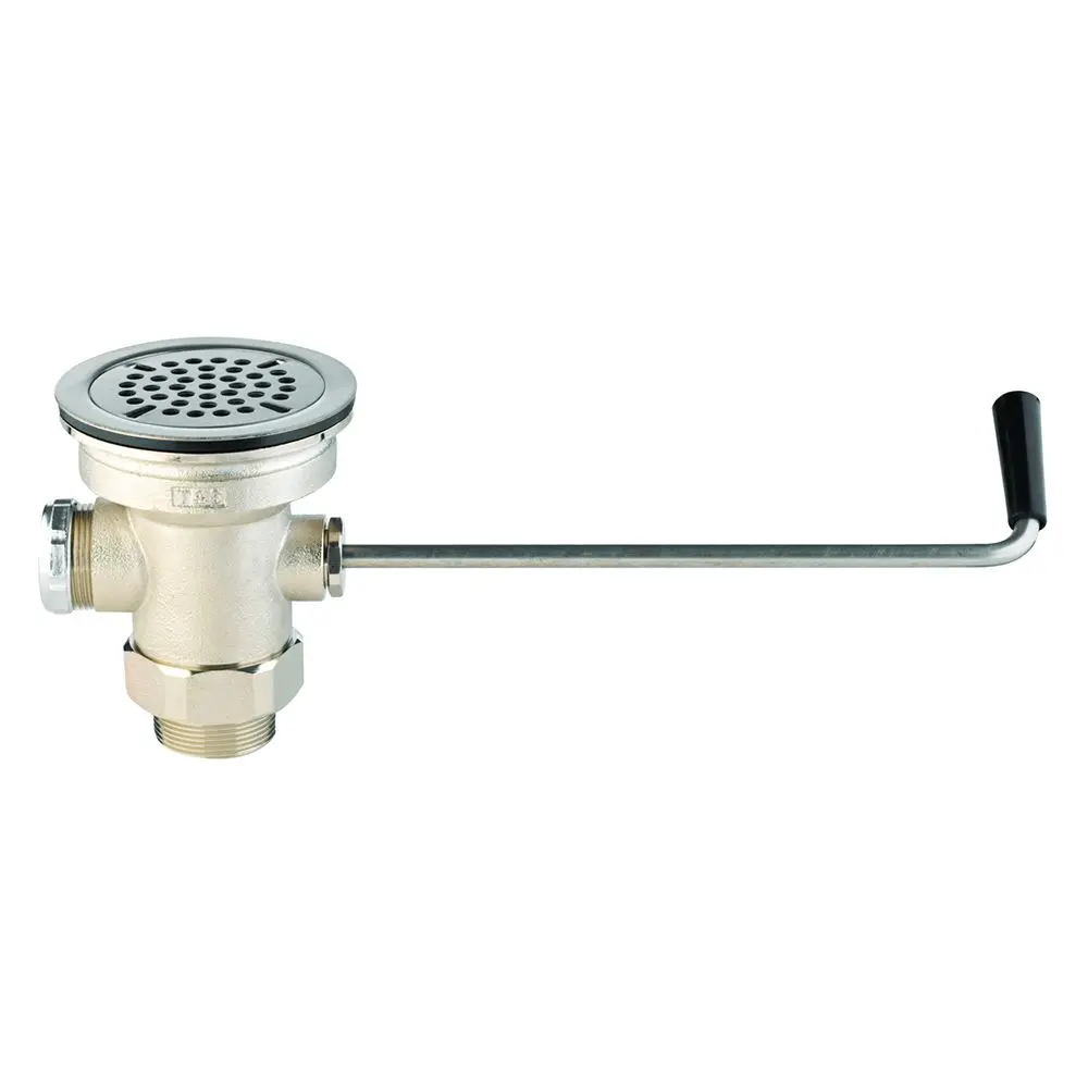 T&S Brass B-3952-M Twist Waste Drain Valve, 3-1/2" X 2", Master Pack Of 13 1