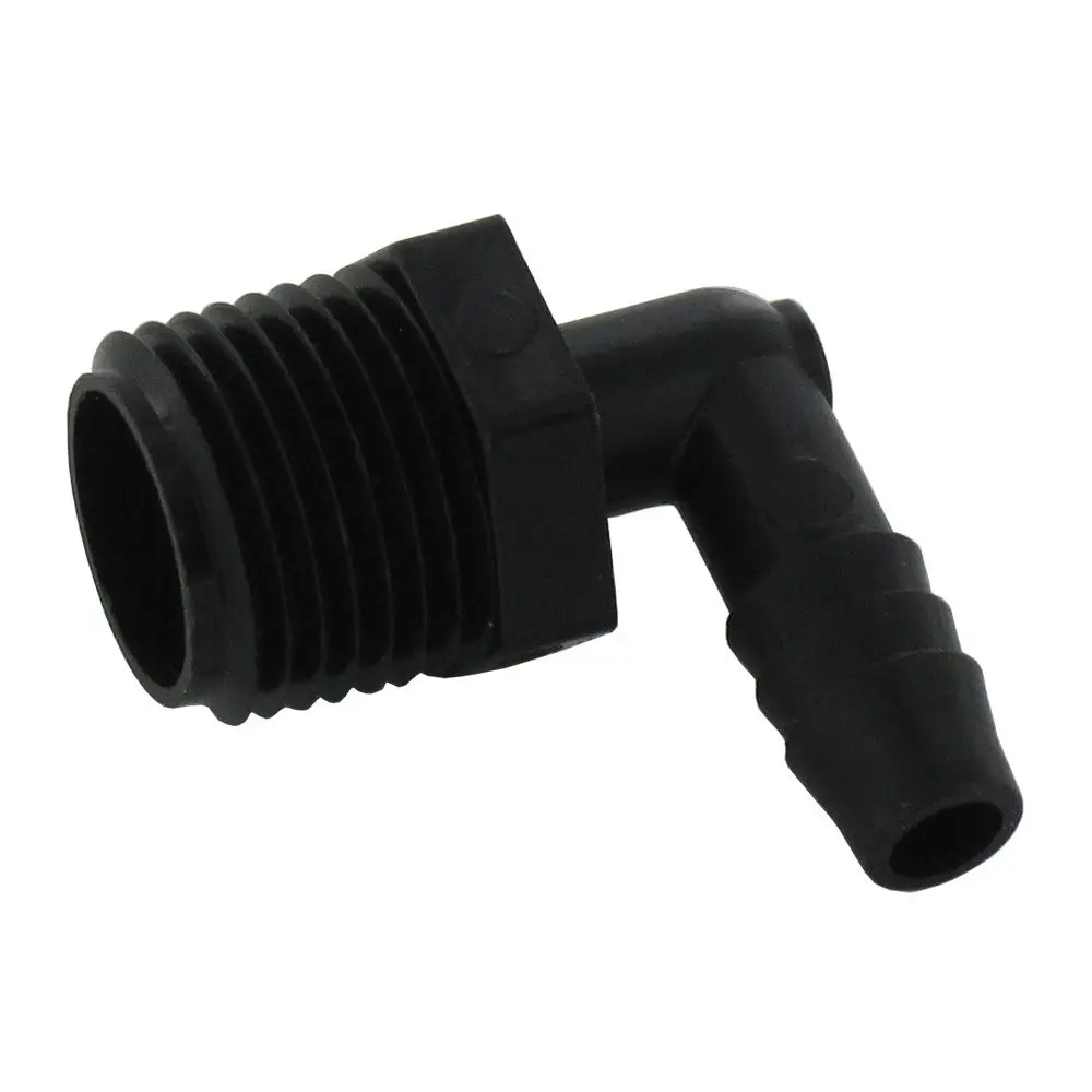 Male Elbow Barb Connector Pp - 3/8 Id Barb X 1/2 Mnpt 1