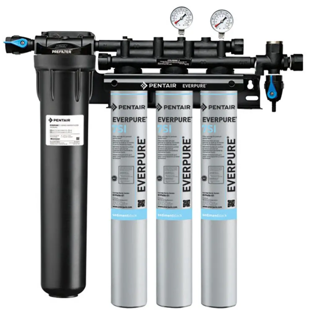 Everpure Ev932475 Insurice Triple Pf-7Si Water Filter System With Pre-Filter 1