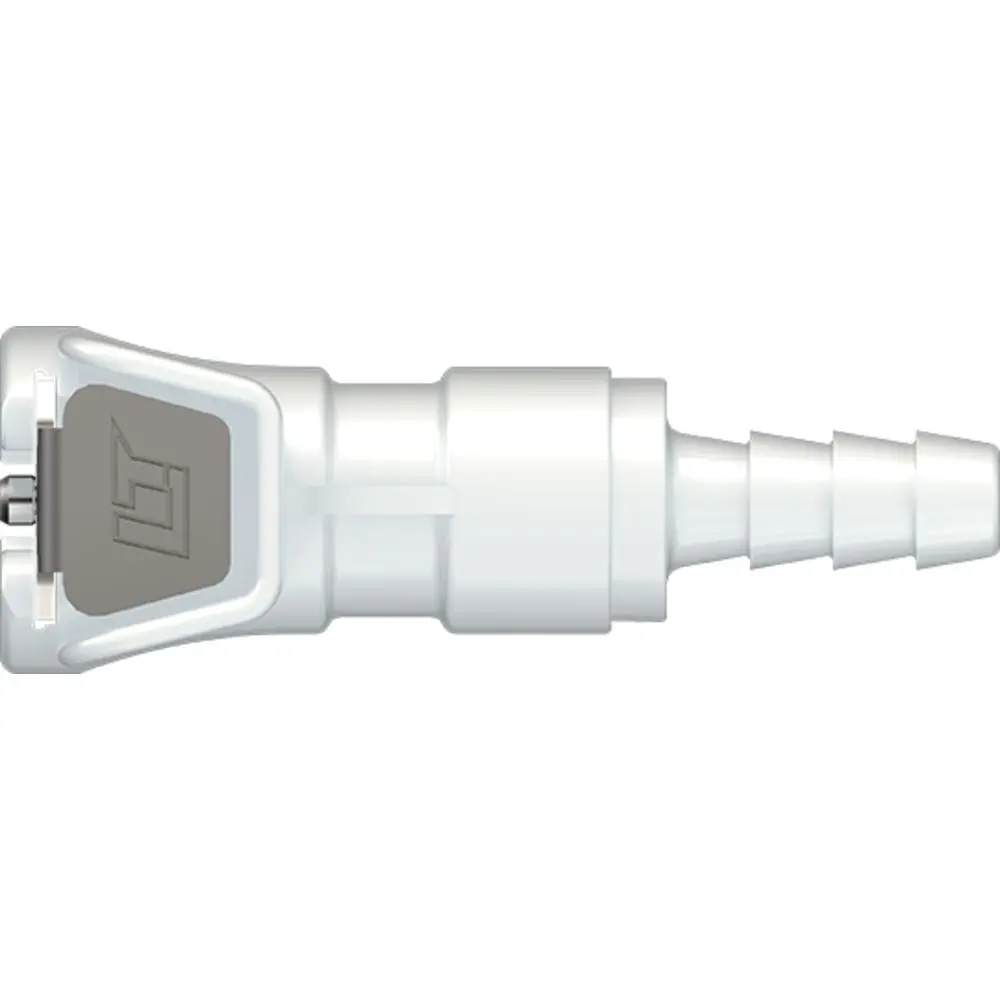 Linktech 20Ac Series Straight Female, Non-Valved, 3/16" Hb, Natural Acetal 1