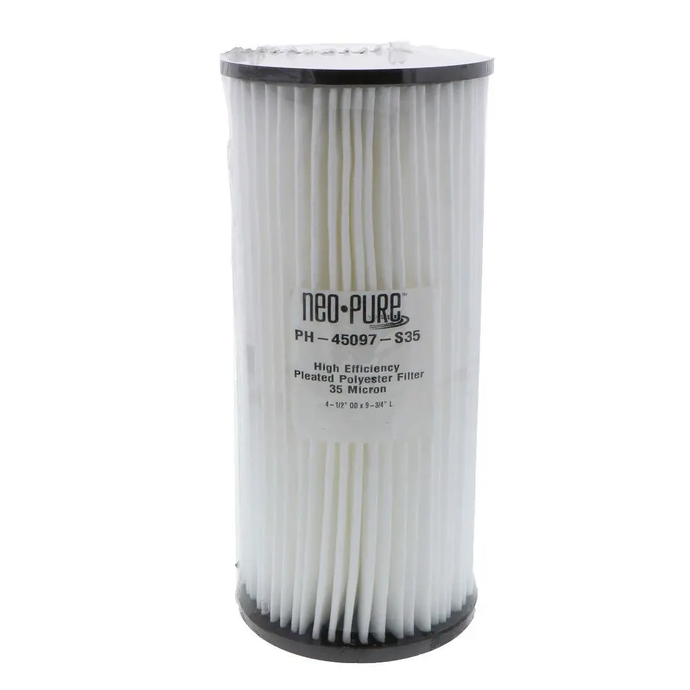 Neo-Pure Ph-45097-S35 9-3/4" Bb High Efficiency Pleated Filter 0.35 Micron 1