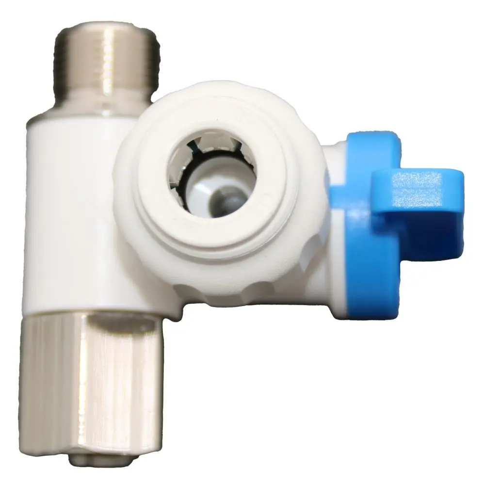 Neofit - Polypropylene Natural White Stop Valve Adapter 3/8" Od X 3/8" Brass Comp Thread 3