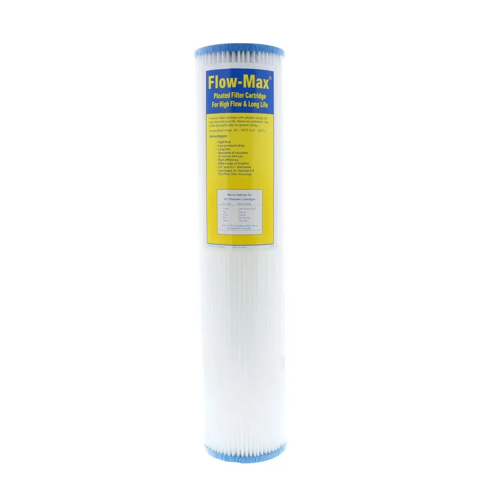 20" × 4-1/2" Bb Flow-Max Pleated - 1 Mic Filter 1