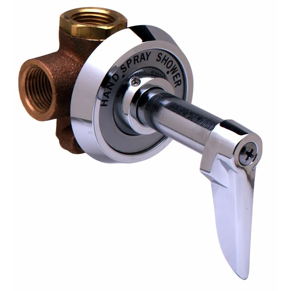 T&S Brass B-1097 Shower Diverter Vlv, 1/2 Npt In/Out, Lever Handle Control 1