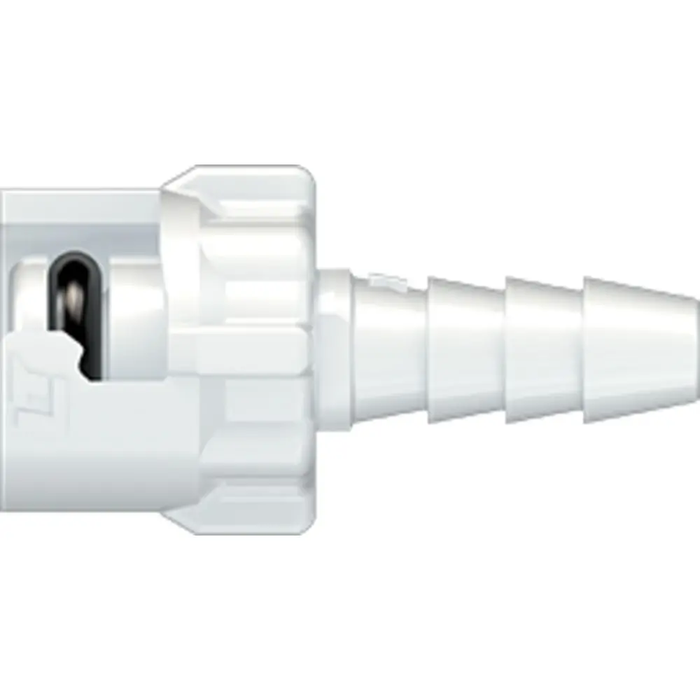 Linktech 10Ac Series Straight Male, Non-Valved, 1/8" Hb, Natural Acetal, Buna N 2