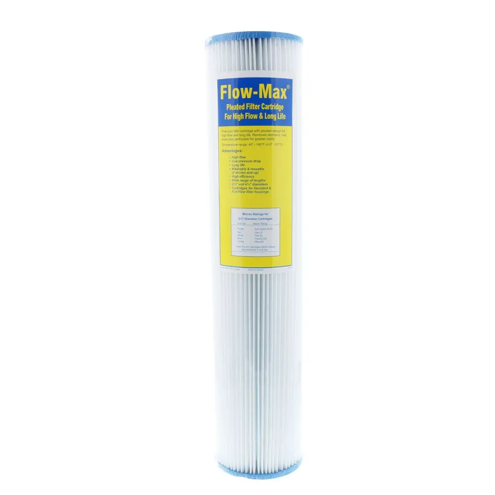 20" × 4-1/2" Bb Flow-Max Bb Pleated 20 Mic Filter 1