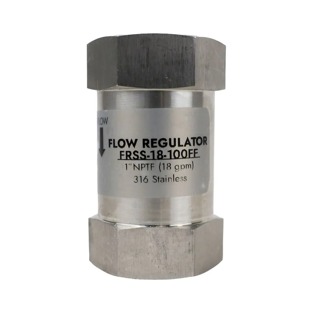 Neo-Pure Stainless Steel Flow Restrictor 18 Gpm 1" Fptx 1" Fpt 1
