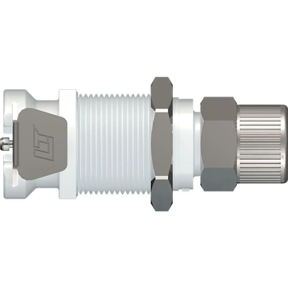 Linktech 40Ac Series Panel Mt. Female, Valved, 3/8" Ptf, Natural Acetal, Buna N 1