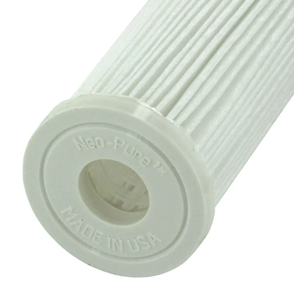 Neo-Pure Ph-27195-05-222N 2.75" X 19.5" High Efficiency Pleated Filter 5 Micron With 222/Fin End Caps 1