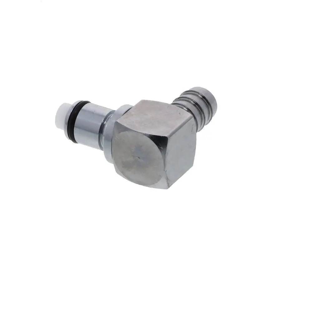 Lcd23006v Valved Elbow Hose Barb Coupling Insert 3/8 Id Barb Fkm (Viton) O-Rings 2