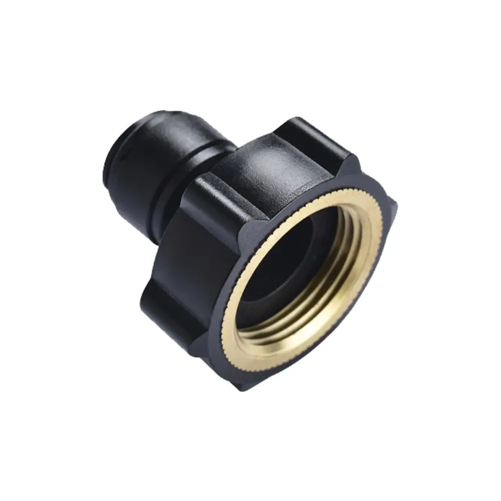 Neofit - Acetal Black Female Garden Hose Adapter 3/8" Tube X 3/4" Fht (Nh) - Flat Type 3