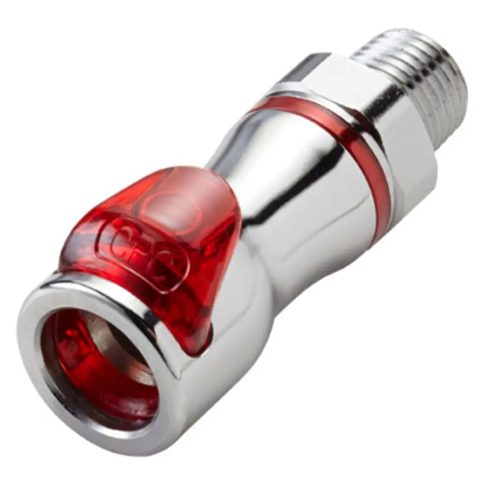 Lq4d10006red Valved Pipe Thread Liquid Cooling Coupling Body 3/8 Npt Warm Red 1