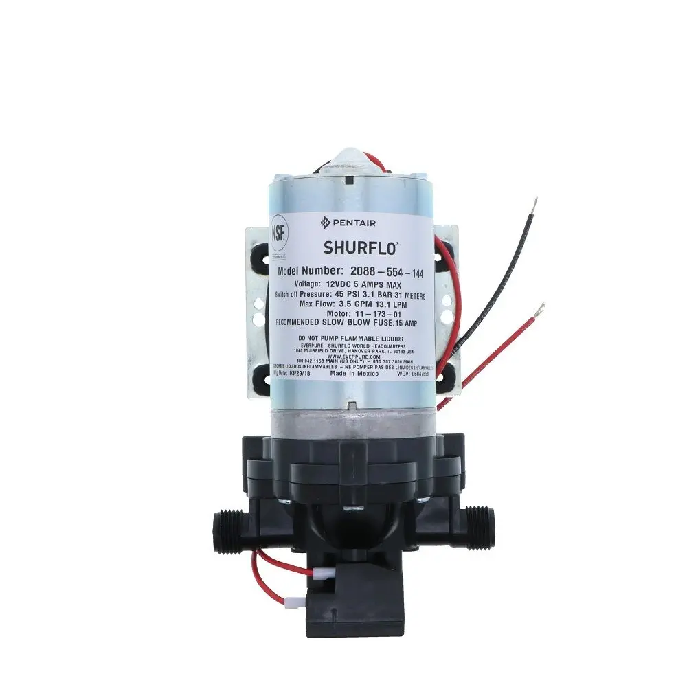 Shurflo 2088-554-144 Delivery Pump 3.5 Gpm 45 Psi 12Vdc No Cord 1