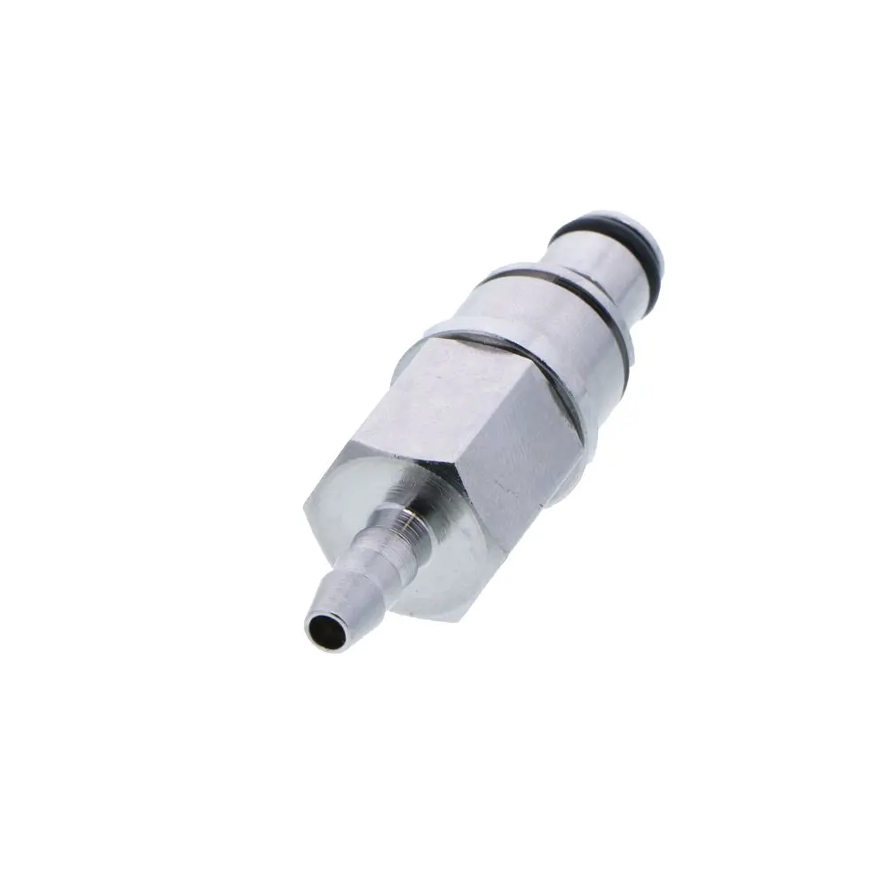 Multi-Mount Non-Valved Hose Barb Coupling Insert - 1/8 Id Barb Chrome 2