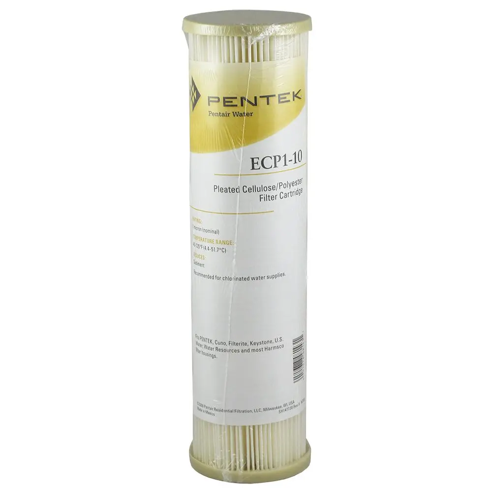 9-3/4" Pentek Pleated Cellulose-Polyester Ecp1-10 1 Mic Filter 1