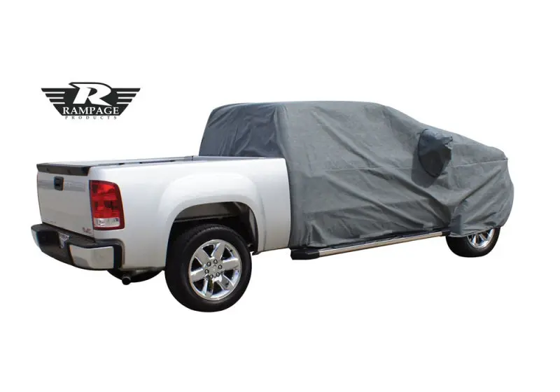 Rampage Easy-Fit Universal Truck Bed Cover – 4-Layer Construction, Grey, Fits Most Full-Size Trucks (1999–2019) 1