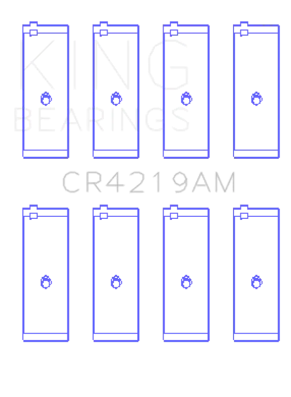 King Engine Bearings – Toyota 1Rz Connecting Rod Bearing Set, Oversize +0.75Mm 1