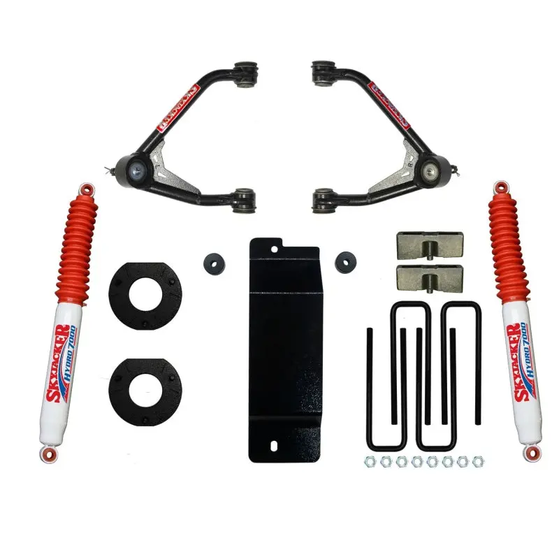 Skyjacker Uca Lift Kit For 2014–2016 Gm 1500 4Wd – 3.5–4 Inch, Includes Hydro 7000 Rear Shocks 1
