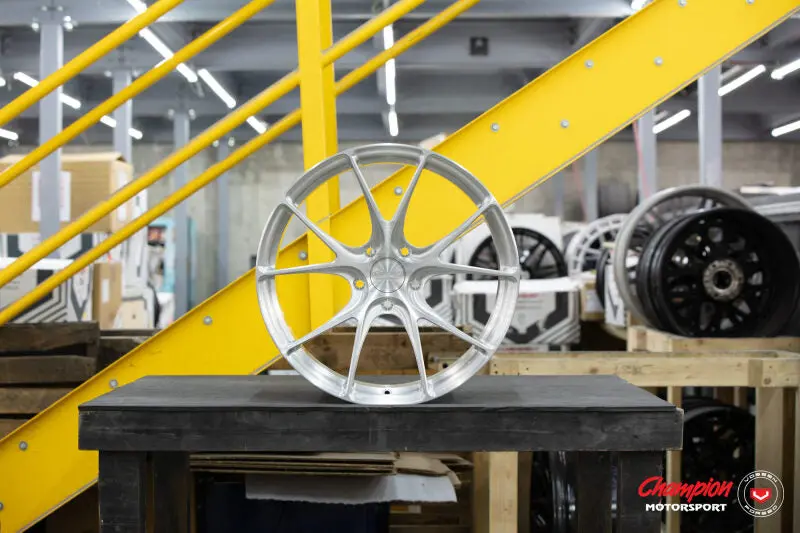 Vossen X Champion Rs74 Forged Wheel – 21X11.5", Et58, 5X130, Brushed Gloss Clear Finish, Rear Fitment For Porsche Taycan 1