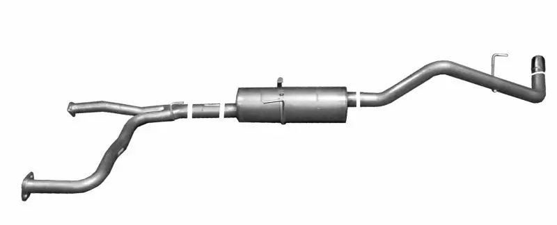 Gibson Cat-Back Exhaust System — 2.5-Inch Stainless Steel, Single Exit For 2007–2009 Nissan Frontier Le 4.0L 1