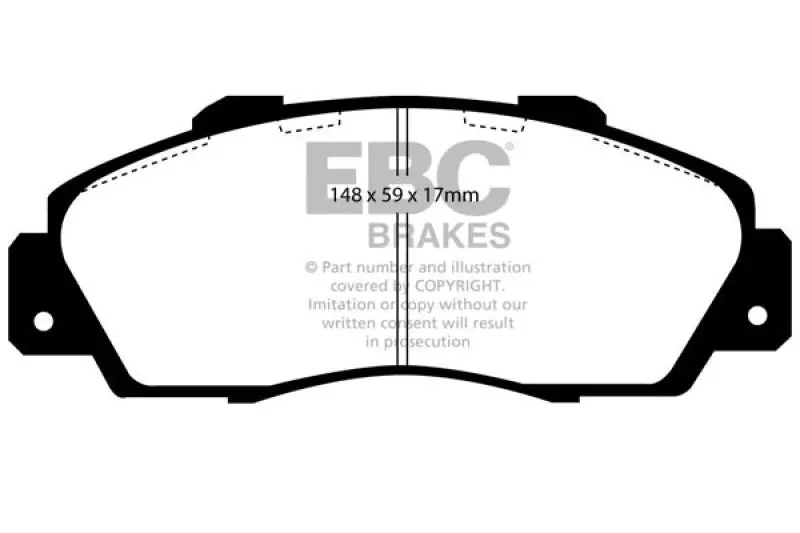 Ebc Greenstuff Front Brake Pads For 1997–2001 Acura Cl 3.0 1