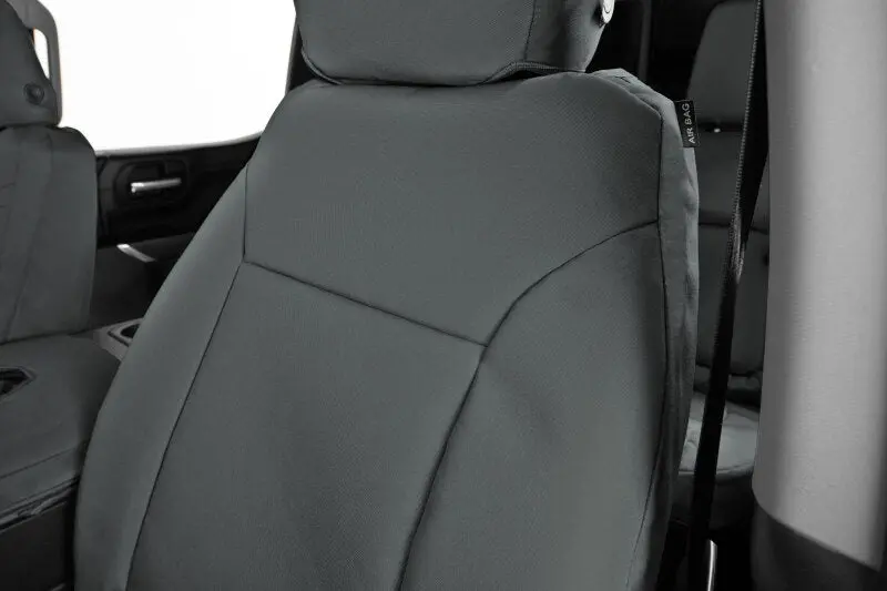 Covercraft Precisionfit Seat Covers For 2013–2018 Dodge Ram – Front Row, Charcoal-On-Charcoal Endura Material 1