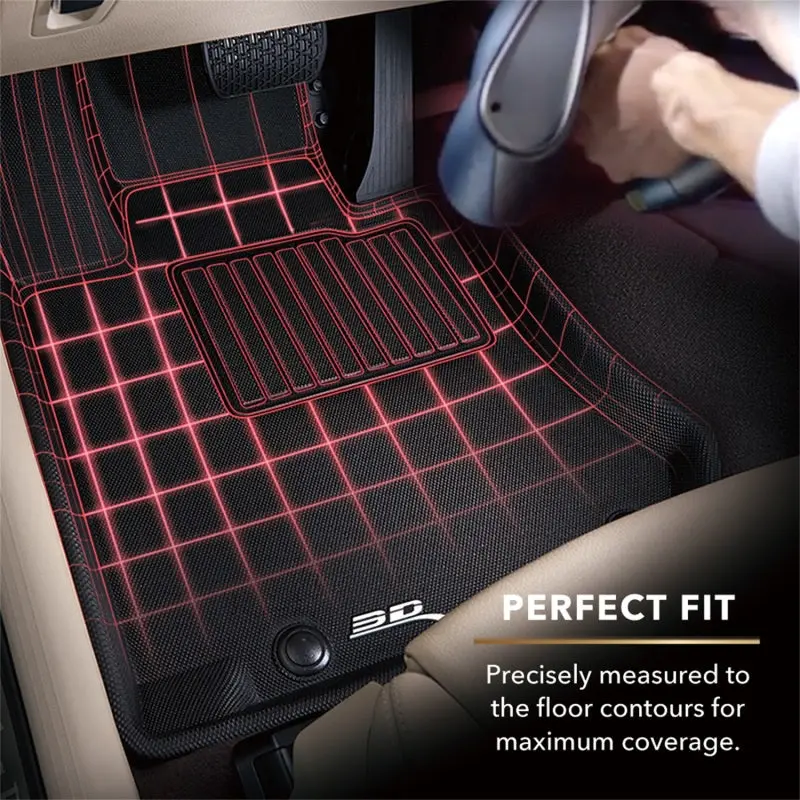 3D Maxpider Kagu-Style Front Floor Mat For 2017–2020 Ford Fusion & Lincoln Mkz – Black 2