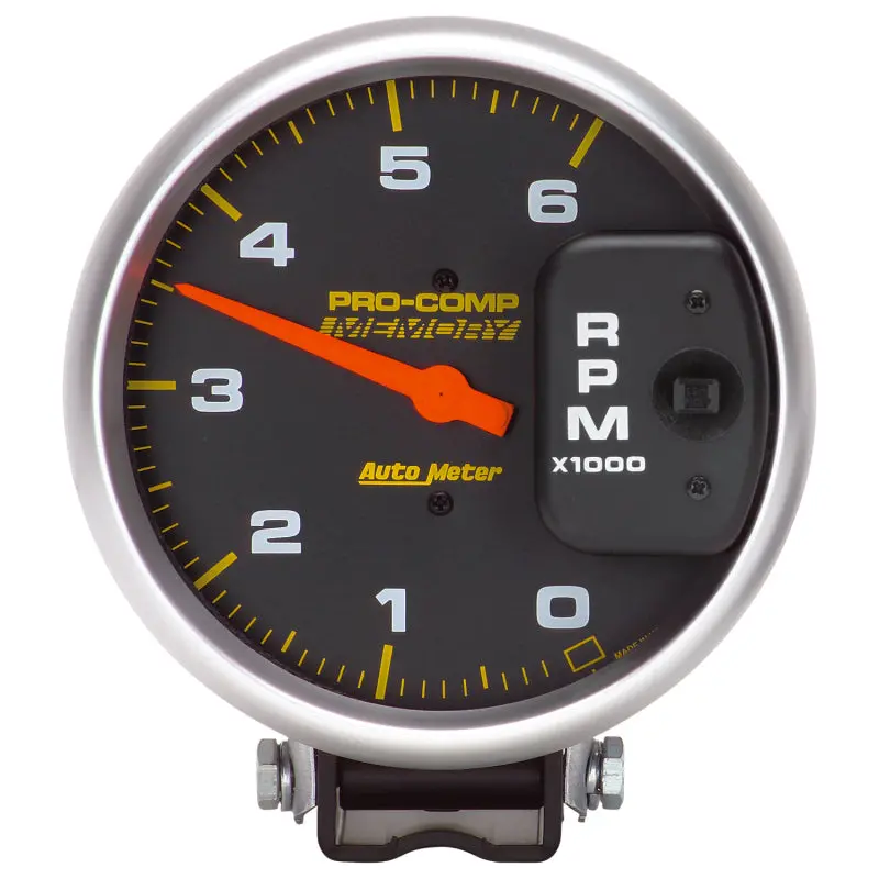 Autometer 5-Inch Diesel Tachometer – 6000 Rpm Range With Memory & 4-Pulse Input, Pedestal Mount 1