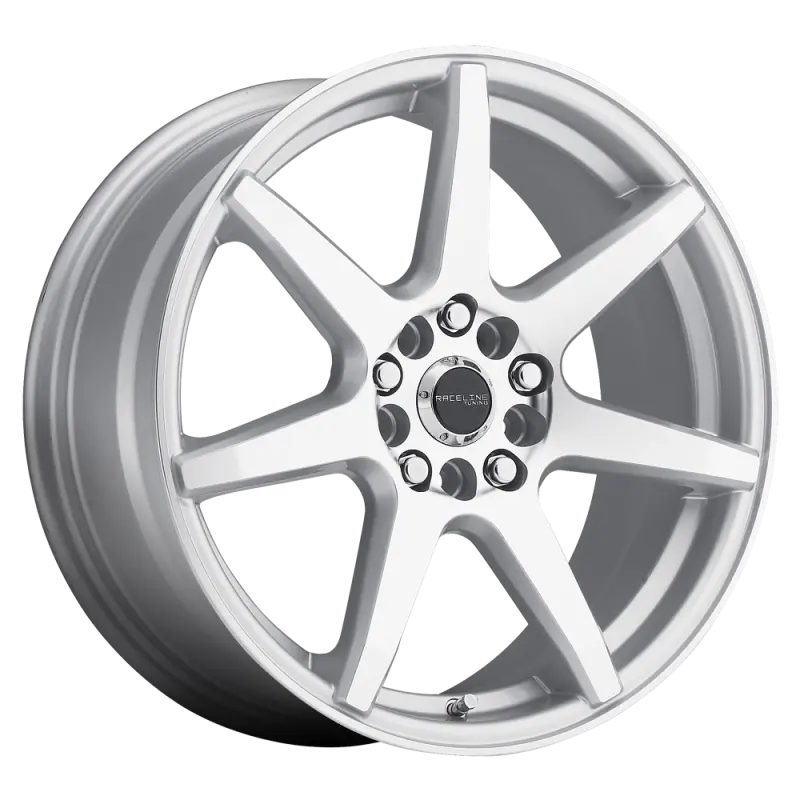 Raceline 131S Evo 16X7 Silver & Machined Wheel – 5X112/5X120 Bolt Pattern, 40Mm Offset, 74.1Mm Bore 1