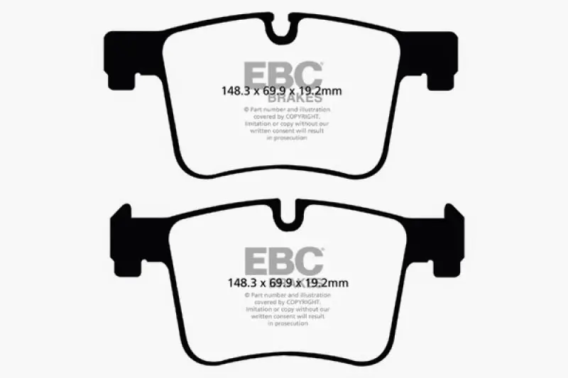 Ebc Ultimax2 Front Brake Pads For 2011+ Bmw X3 2.0 Turbo (F25) 1