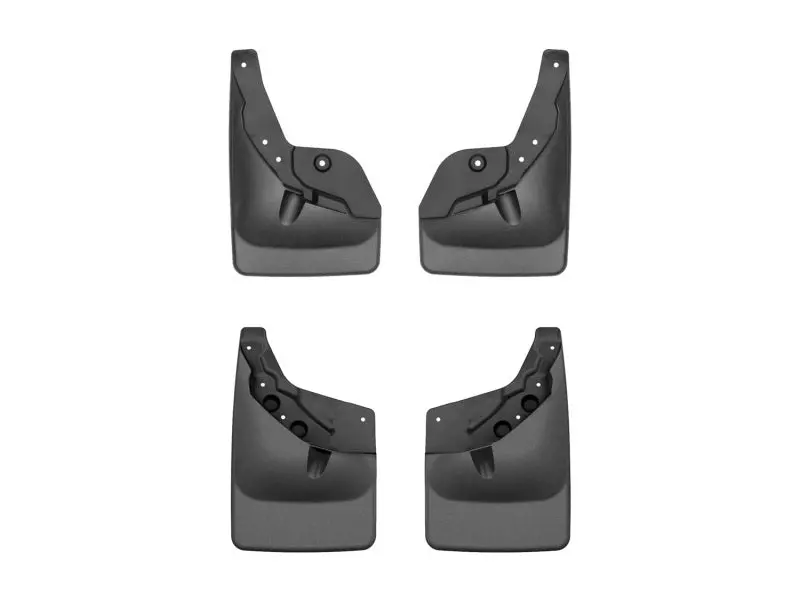 Weathertech No-Drill Mud Flaps For 2024–2025 Toyota Tacoma (Without Fender Flares) – Front & Rear, Black 1