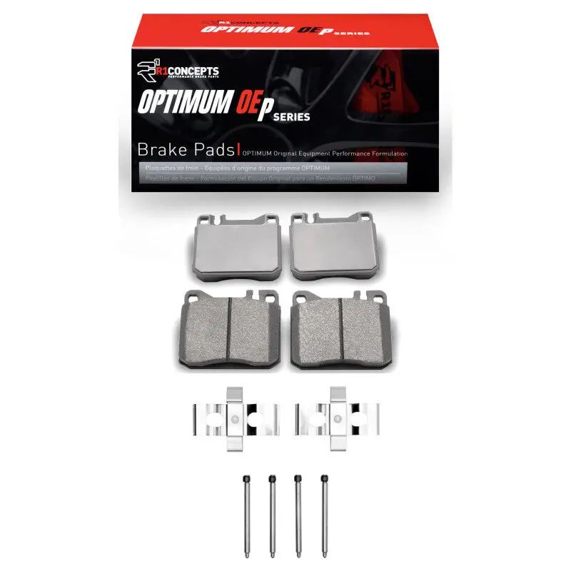 R1 85-91 Mercedes-Benz 560Sec Front Optimum Oe Pads & Hardware Kit 1