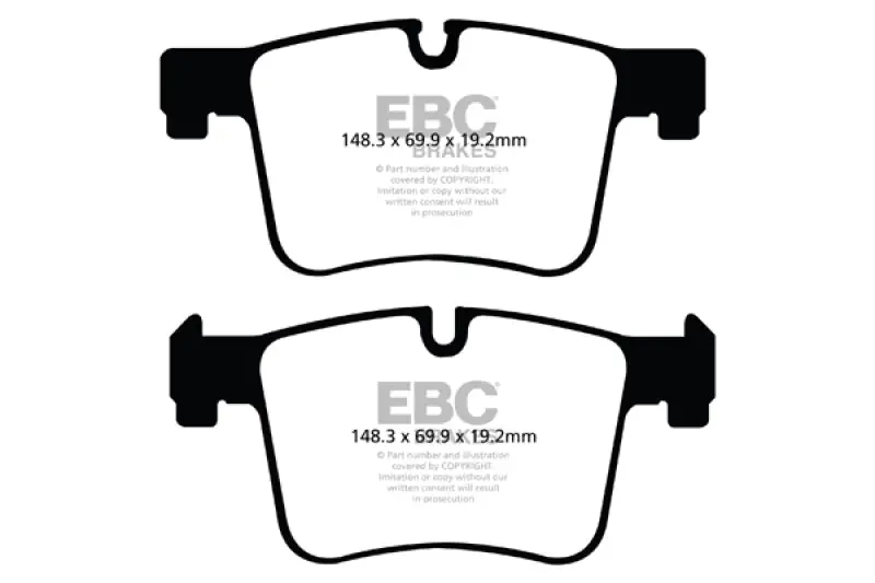 Ebc Ultimax2 Front Brake Pads For 2011+ Bmw X3 2.0 Turbo (F25) 2